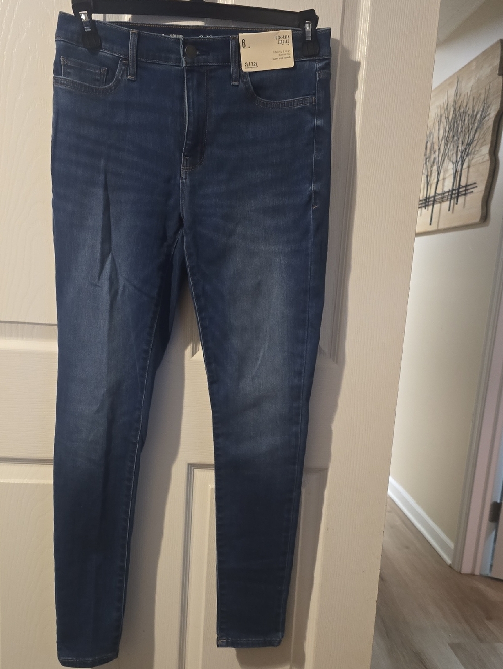 a.n.a Women's Dark Blue Skinny Jeggings